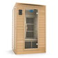 2-Person Carbon Infrared Sauna - Canadian Hemlock Wooden Sauna - 1700 Watts - Premium Audio