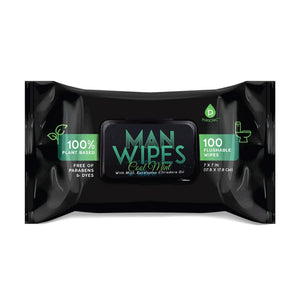 12 Pack of Flushable Man Wipes (1200 Mint Scented Wipes)