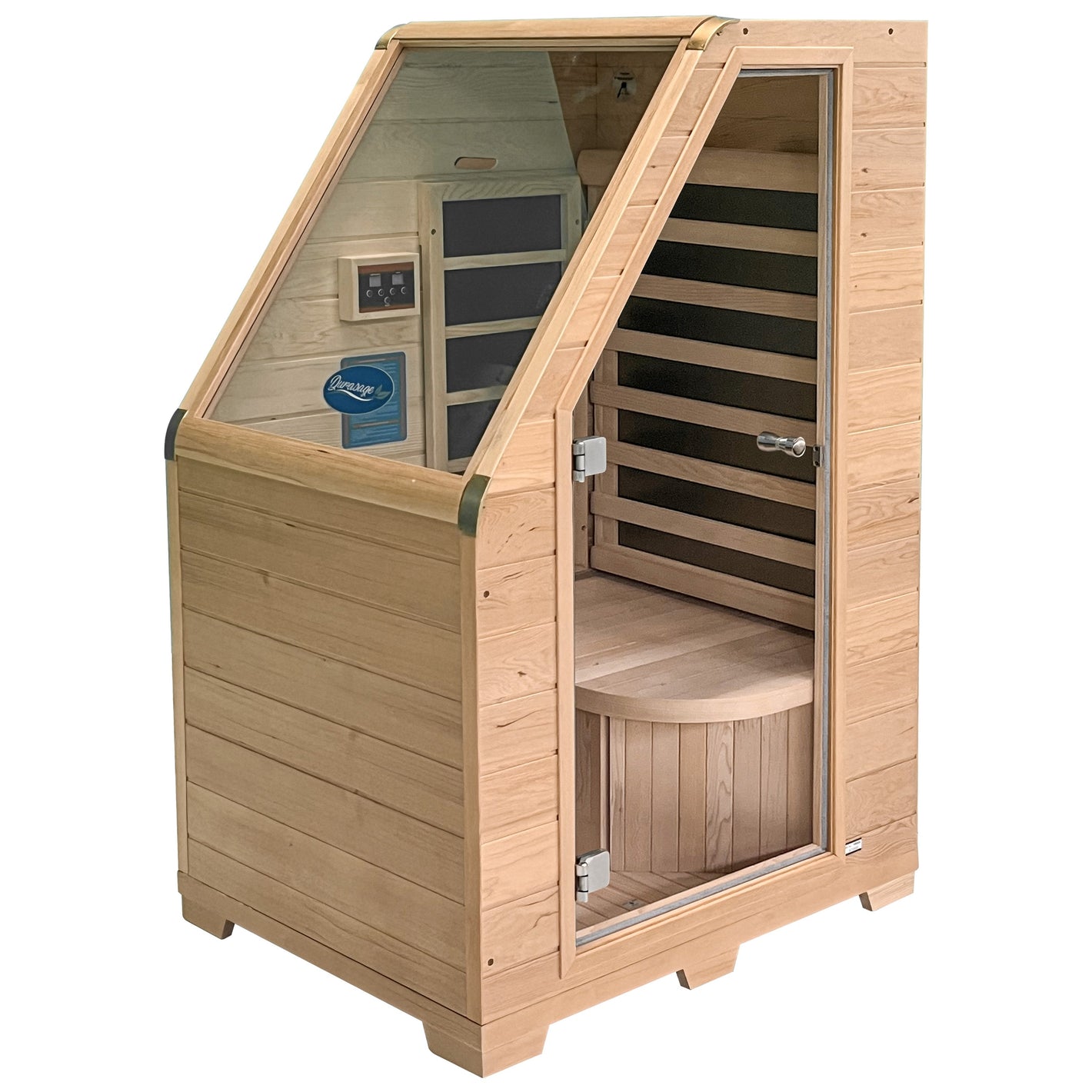 1-Person Carbon Infrared Sauna - Canadian Hemlock Wooden Sauna - 760 Watts