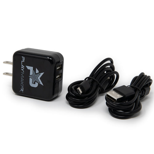 Dual USB Adapter & Charging Cables