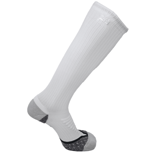 White leg sock