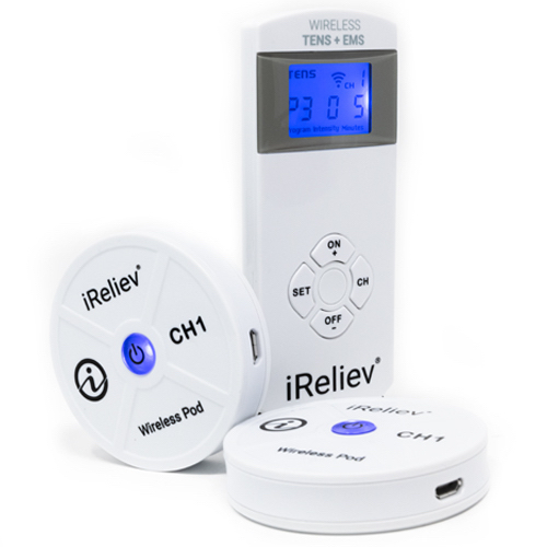 iReliev TENS, iReliev TENS unit, TENS and EMS, Wireless, Wireless TENS unit, TENS, TENS Unit, TENS and EMS unit