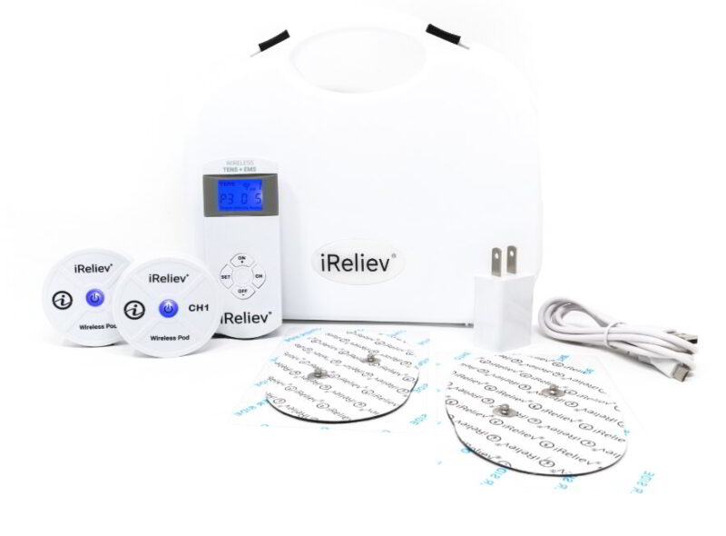 Wireless TENS + EMS Muscle Stimulator | Wearable System by iReliev