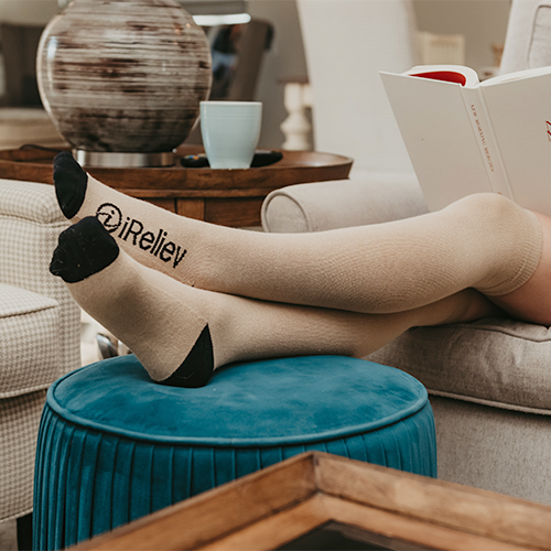 Bamboo Anti-Fatigue Compression Socks | Medical-Grade Support | by iReliev