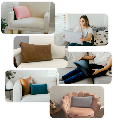 Leather Pillow Massager Mobile