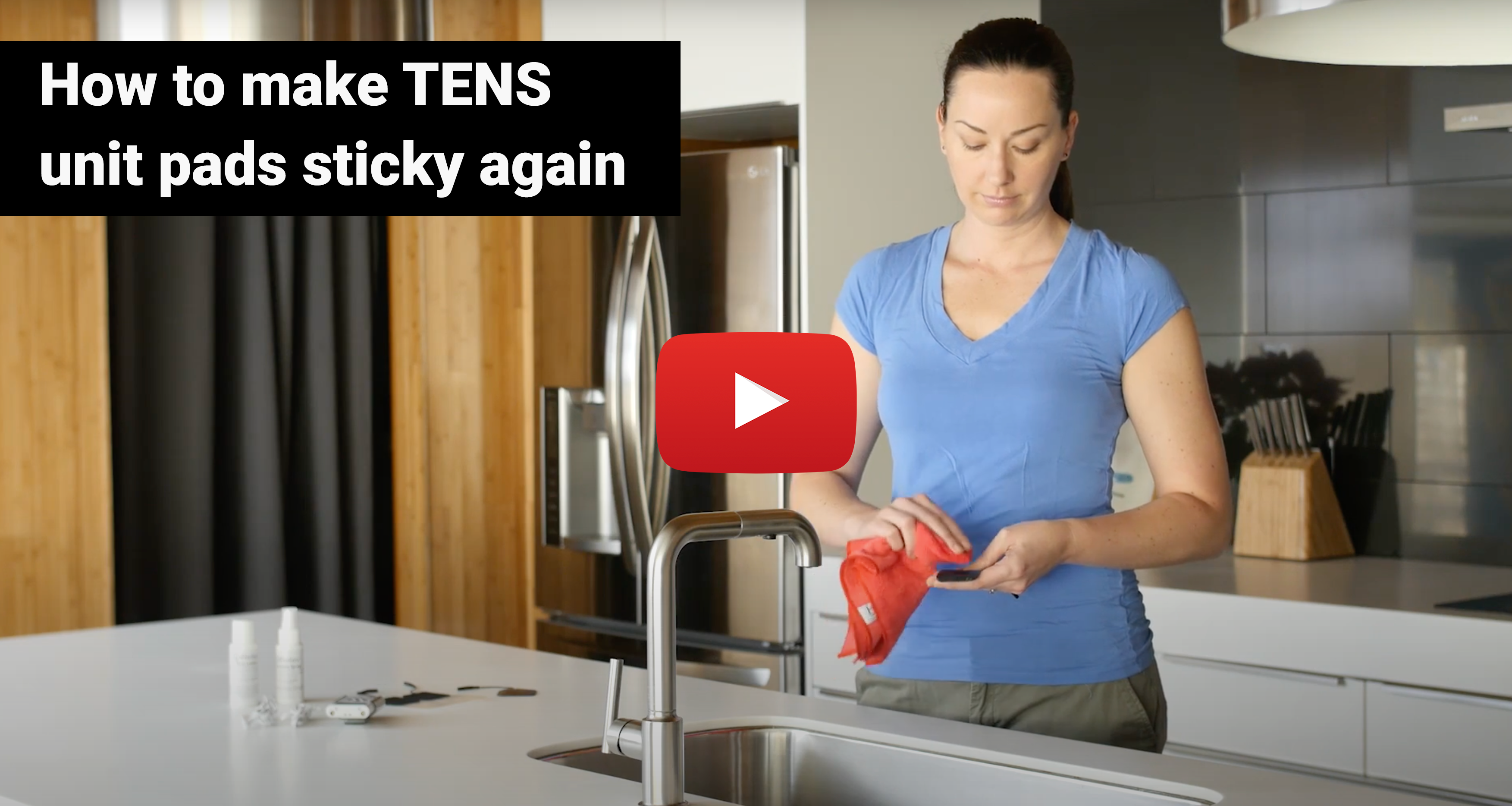How to make tens unit pads sticky again